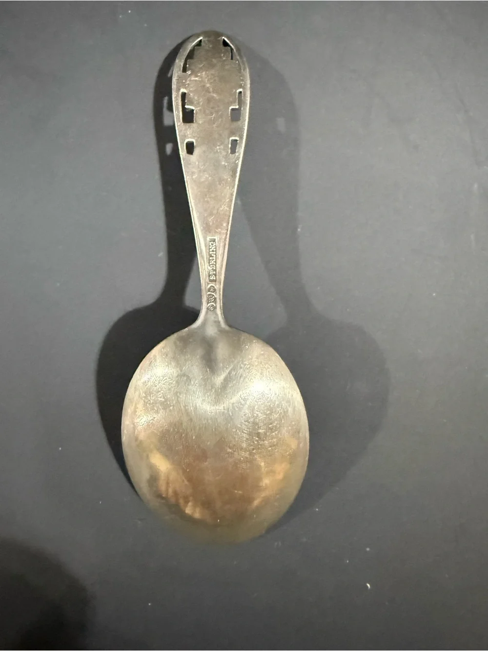 Alphabet-Handle Decorative Spoon in Gold Tone